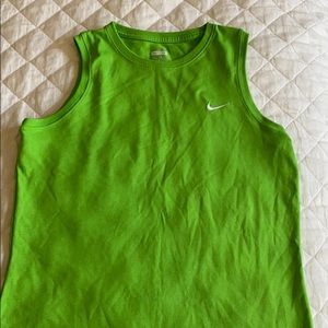 Nike Dry Fit Lime Green Tank